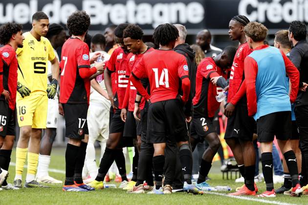 FOOTBALL : Rennes vs AS Monaco - Challenge Espoirs 2025 - Finale - 21 05 2025 The emotion of the Stade Rennais team during the Challenge Espoirs 2025, Final football match between Stade Rennais and AS Monaco on 21 May 2025 at Roazhon Park in Rennes, France - Photo Julien Kammerer PsnewZ RennesFrance  Copyright: xJulienxKammererx