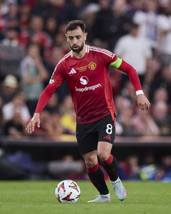 Tottenham Hotspur v Manchester United, ManU - UEFA Europa League Final 2025 Bruno Fernandes of Manchester United in action during the UEFA Europa League 2024 25 Final match between Tottenham Hotspur and Manchester United at San Mames on May 21, 2025, in Bilbao, Spain. Bilbao San Mames Basque Country Spain RL_TOTvMUTD_ELF_000200 Copyright: xRicardoxLarreinax