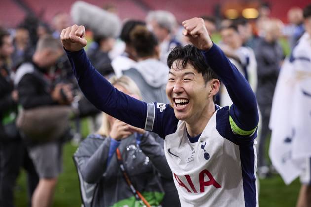 Tottenham Hotspur v Manchester United, ManU - UEFA Europa League Final 2025 Heung-min Son of Tottenham Hotspur FC reacts during the UEFA Europa League 2024 25 Final match between Tottenham Hotspur and Manchester United at San Mames on May 21, 2025, in Bilbao, Spain. Bilbao San Mames Basque Country Spain RL_TOTvMUTD_ELF_000245 Copyright: xRicardoxLarreinax