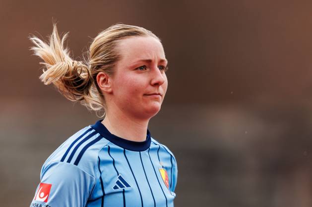 250525 Djurgardens Alexandra Jonasson under fotbollsmatchen i Damallsvenskan mellan Djurgarden och Brommapojkarna den 25 maj 2025 i Stockholm. Copyright: TOBIASxSTERNER BB250525TS062