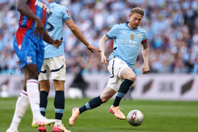 Crystal Palace v Manchester City 17 May 2025, London - FA Cup Final - Crystal Palace v Manchester City - Kevin De Bruyne of Manchester City - Photo: Jacques Feeney Offside. London UK Copyright: xJacquesxFeeneyx xOffsidexOffside