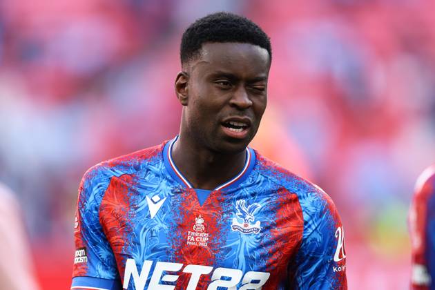Crystal Palace v Manchester City 17 May 2025, London - FA Cup Final - Crystal Palace v Manchester City - Marc Guehi of Crystal Palace has a swollen eye - Photo: Jacques Feeney Offside. London UK Copyright: xJacquesxFeeneyx xOffsidexOffside
