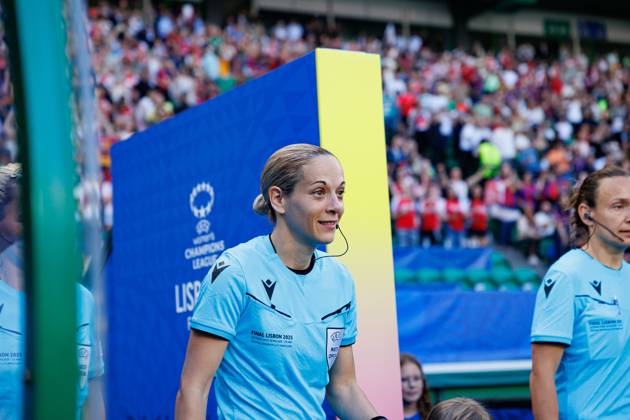 Ivana Martincic seen during UEFA Womens Champions League 2025 final game between Arsenal FC and FC Barcelona, Barca at Estadio Jose Alvalade (Maciej Rogowski) Lisbon Estadio Jose Alvalade Portugal Copyright: xMaciejxRogowskix arsenalfcbfinal2425-090