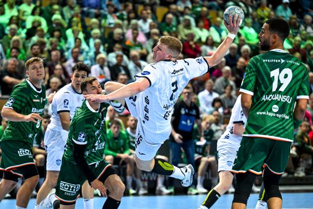 Lukas Hutecek (TBV Lemgo Lippe, 02) beim Wurf, GER, HSG Wetzlar vs. TBV Lemgo-Lippe, Handball, Bundesliga, 31. Spieltag, Saison 2024 2025, 28.05.2025 GER, HSG Wetzlar vs. TBV Lemgo-Lippe, Handball, Bundesliga, 31. Spieltag, Saison 2024 2025, 28.05.2025 Wetzlar Copyright: xEibner-Pressefoto FlorianxWiegandx EP_FWD