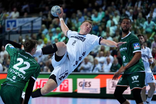 Wetzlar, Germany, May 28th 2025: Lukas Hutecek ( 2 Lemgo ) during the Daikin Handball-Bundesliga match between HSG Wetzlar and TBV Lemgo at Buderus Arena Wetzlar. (Julia Kneissl SPP) Copyright: xJuliaxKneisslx xSPPx spp-en-JuKnSp-JK_06984.jpeg