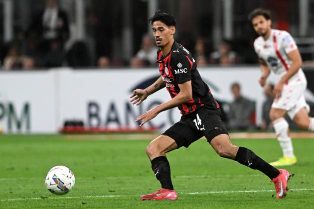 TIJANI REIJNDERS, Serie A 2024-25, Milan-Monza 2-0, Milan New Shirt 2025-26, azione, action, single shot SERIE A 2024-25 MILAN-MONZA 2-0 Milan Maglia Nuova 2025-26