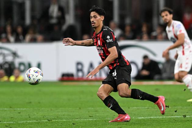 TIJANI REIJNDERS, Serie A 2024-25, Milan-Monza 2-0, Milan New Shirt 2025-26, azione, action, single shot SERIE A 2024-25 MILAN-MONZA 2-0 Milan Maglia Nuova 2025-26