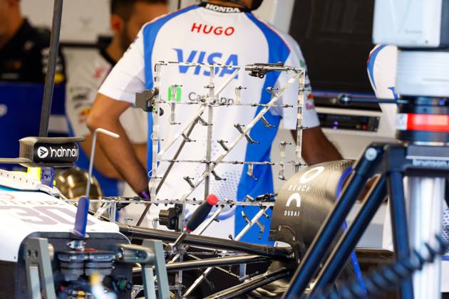 F1 - SPANISH GRAND PRIX 2025 30 LAWSON Liam (nzl), Visa Cash App RB F1 Team VCARB02, detail during the Formula 1 Aramco Gran Premio de Espana 2025, Spanish Grand Prix 2025, 9th round of the 2025 FIA Formula One World Championship, WM, Weltmeisterschaft from May 30 to June 1, 2025 on the Circuit de Barcelona-Catalunya, in Montmelo, Spain - MontmeloSpain Copyright: xJavierxJimenezx