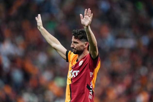 Galatasaray v RAMS Basaksehir - Turkish Super Lig ISTANBUL, TURKIYE - MAY 30: Dries Mertens of Galatasaray celebrates after scoring a goal during Turkish Super Lig match between Galatasaray and RAMS Basaksehir at RAMS Park in Istanbul, Turkiye on May 30, 2025. Hakan Akgun Anadolu Istanbul Turkey. Editorial use only. Please get in touch for any other usage. Copyright: x2025xAnadoluxHakanxAkgunx