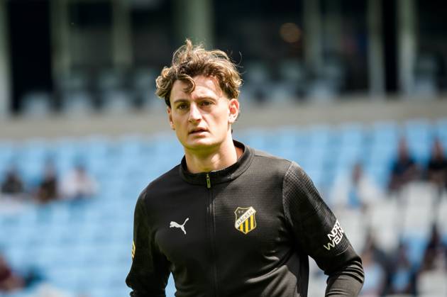 250601 Häckens Silas Andersen inför fotbollsmatchen i Allsvenskan mellan Malmö FF och Häcken den 1 juni 2025 i Malmö. Copyright: CHRISTIANxÖRNBERG BB250601CO016