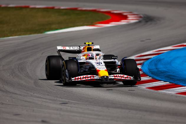 F1 - SPANISH GRAND PRIX 2025 30 LAWSON Liam (nzl), Visa Cash App RB F1 Team VCARB02, action during the Formula 1 Aramco Gran Premio de Espana 2025, Spanish Grand Prix 2025, 9th round of the 2025 FIA Formula One World Championship, WM, Weltmeisterschaft from May 30 to June 1, 2025 on the Circuit de Barcelona-Catalunya, in Montmelo, Spain - MontmeloSpain Copyright: xJavierxJimenezx