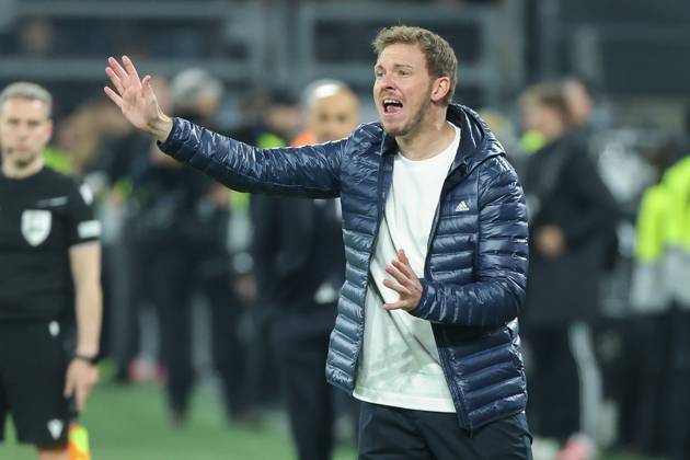 UEFA Nations League - 24 25 - Deutschland - Italien am 23.03.2025 im Signal Iduna Park in Dortmund Trainer Coach Julian Nagelsmann (Deutschland) gibt lautstark Anweisungen