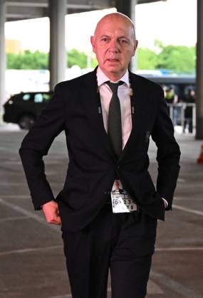 04.06.2025, xjrdrx, Fussball UEFA Nations League 1 2 Finale, Deutschland - Portugal v.l. DFB Praesident Bernd Neuendorf (Deutscher Fussball-Bund) (DFL DFB REGULATIONS PROHIBIT ANY USE OF PHOTOGRAPHS as IMAGE SEQUENCES and or QUASI-VIDEO) Muenchen