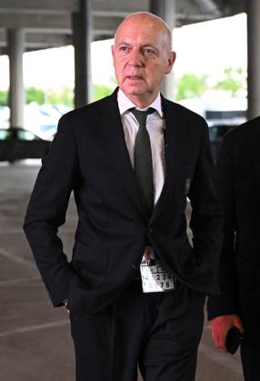 04.06.2025, xjrdrx, Fussball UEFA Nations League 1 2 Finale, Deutschland - Portugal v.l. DFB Praesident Bernd Neuendorf (Deutscher Fussball-Bund) (DFL DFB REGULATIONS PROHIBIT ANY USE OF PHOTOGRAPHS as IMAGE SEQUENCES and or QUASI-VIDEO) Muenchen