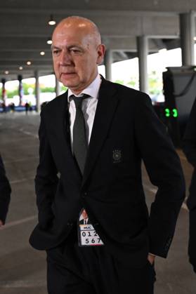 04.06.2025, xjrdrx, Fussball UEFA Nations League 1 2 Finale, Deutschland - Portugal v.l. DFB Praesident Bernd Neuendorf (Deutscher Fussball-Bund) (DFL DFB REGULATIONS PROHIBIT ANY USE OF PHOTOGRAPHS as IMAGE SEQUENCES and or QUASI-VIDEO) Muenchen
