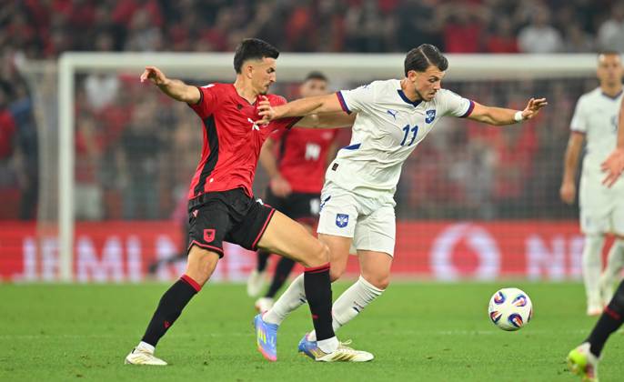 ALBANIA vs SERBIA LAZAR SAMARDZIC, football player of Serbia during World Cup qualification match against Albania, at Kombetare stadium. Tirana, 07.06.2025. photo: MN Press photo mm FOOTBALL, SERBIA, ALBANIA, FIFA World Cup, WM, Weltmeisterschaft, Fussball QUALIFICATIONS MATCH Tirana Kombetare stadium Albania Copyright: xMarkoxMetlas xMNxPressx