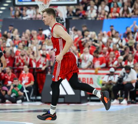 Andreas Obst (FC Bayern Basketball, 13), GER, FC Bayern Basketball vs. MLP Academics Heidelberg, Basketball, easycredit Basketball Bundesliga, BBL, Playoffs, Halbfinale, Saison 2024 2025, 07.06.2025, GER, FC Bayern Basketball vs. MLP Academics Heidelberg, Basketball, easycredit Basketball Bundesliga, BBL, Playoffs, Halbfinale, Saison 2024 2025, 07.06.2025 Muenchen Copyright: xEibner-Pressefoto JennixMaulx EP_JML
