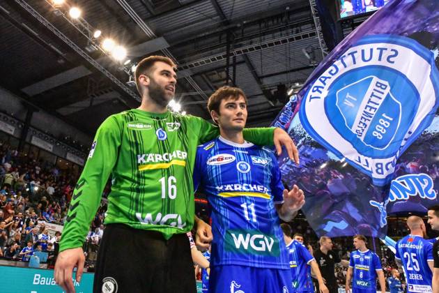 TVB Stuttgart - SC DHfK Leipzig; Stuttgart, 08.06.2025 ; Stuttgart, 08.06.2025 - 34. Spieltag der Handball-Bundesliga, TVB Stuttgart - SC DHfK Leipzig, Porsche-Arena, Stuttgart. Copyright: xBEAUTIFULxSPORTS Märklx