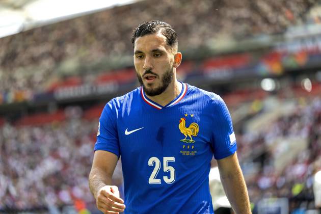 08.06.2025, Fussball UEFA Nations League 2024 25, Spiel um Platz 3, Deutschland - Frankreich, in der MHP-Arena Stuttgart, ARayan Cherki (Frankreich) nachdenklich