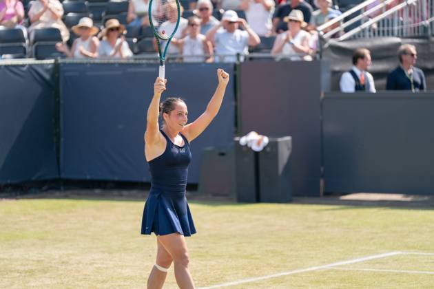 2025-06-13 2025 Libema Open Grass Court Championships Autotron ROSMALEN, NETHERLANDS - JUNE 13: Elisabetta Cocciaretto of Italy during the 2025 Libema Open Grass Court Championships at Autotron on June 13, 2025 in Rosmalen, Netherlands. Rosmalen Autotron Netherlands Content not available for redistribution in The Netherlands directly or indirectly through any third parties. Copyright: xMarleenxFouchierx