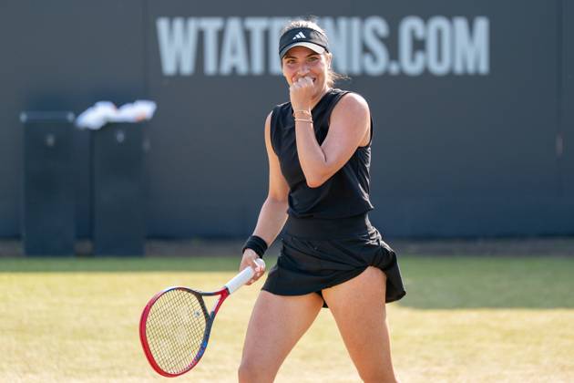2025-06-13 2025 Libema Open Grass Court Championships Autotron ROSMALEN, NETHERLANDS - JUNE 13: Elena-Gabriela Ruse of Romania during the 2025 Libema Open Grass Court Championships at Autotron on June 13, 2025 in Rosmalen, Netherlands. Rosmalen Autotron Netherlands Content not available for redistribution in The Netherlands directly or indirectly through any third parties. Copyright: xMarleenxFouchierx