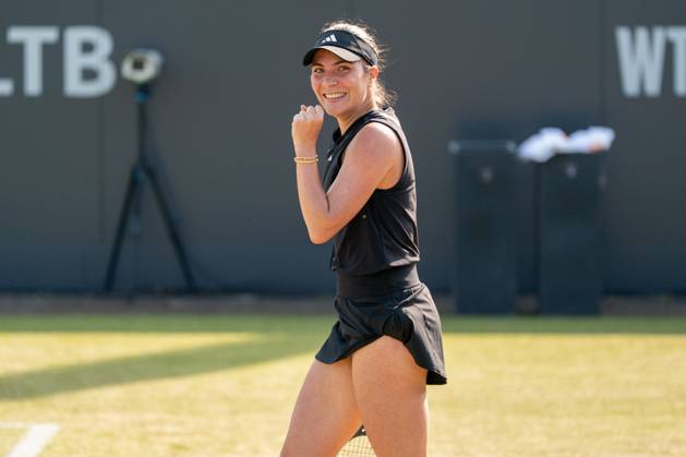 2025-06-13 2025 Libema Open Grass Court Championships Autotron ROSMALEN, NETHERLANDS - JUNE 13: Elena-Gabriela Ruse of Romania during the 2025 Libema Open Grass Court Championships at Autotron on June 13, 2025 in Rosmalen, Netherlands. Rosmalen Autotron Netherlands Content not available for redistribution in The Netherlands directly or indirectly through any third parties. Copyright: xMarleenxFouchierx