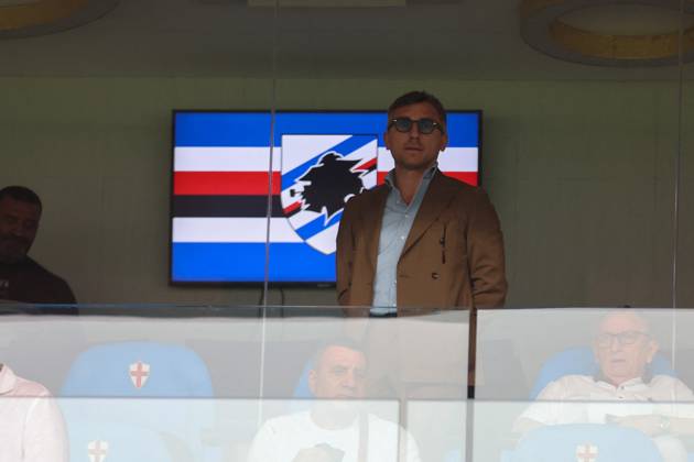CALCIO - Serie B - PlayOut - UC Sampdoria vs US Salernitana Serie B, Playout, Genova, Stadio Ferraris, Sampdoria - Salernitana, in the photo: president Matteo Manfredi during PlayOut - UC Sampdoria vs US Salernitana, Italian soccer Serie B match in Genova, Italy, June 15 2025 Genova Italy  Copyright: xIPAxSport ABACAx
