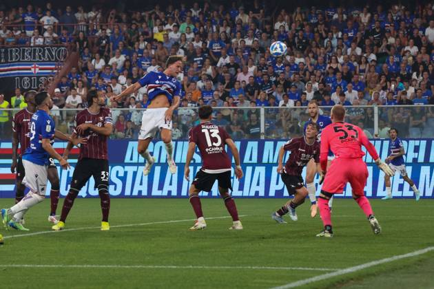 CALCIO - Serie B - PlayOut - UC Sampdoria vs US Salernitana Serie B, Playout, Genova, Stadio Ferraris, Sampdoria - Salernitana, in the photo:goal Meulensteen during PlayOut - UC Sampdoria vs US Salernitana, Italian soccer Serie B match in Genova, Italy, June 15 2025 Genova Italy Copyright: xIPAxSport ABACAx
