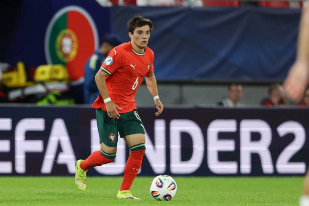 June 14, 2025, Trenczyn, Slovakia: Diogo Nascimento of Portugal is seen in action during the UEFA UNDER21 Championship Slovakia 2025 match between Portugal and Poland at Stadion na Sihoti. FInal Score; Portugal 5:0 Poland. Trenczyn Slovakia - ZUMAs197 20250614_aab_s197_152 Copyright: xGrzegorzxWajdax