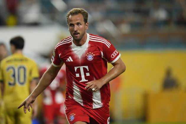 FC Bayern München v CA Boca Juniors: Group C - FIFA Club World Cup 2025 Harry Kane centre-forward of Bayern Munich and England celebrates after scoring his sides first goal during the FIFA Club World Cup 2025 group C match between FC Bayern München and CA Boca Juniors at Hard Rock Stadium on June 20, 2025 in Miami Gardens, Florida. Miami Gardens Florida United States Copyright: xJosexBretonx originalFilename:bretonhernandez-fcbayern250620_npibp