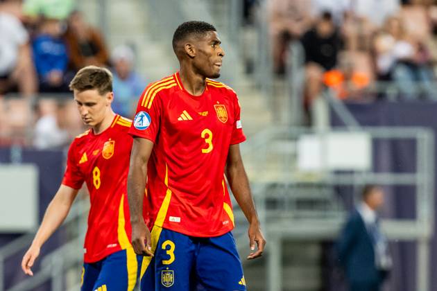 SPAIN U21, U 21 - ENGLAND U21 Cristhian Mosquera of Spain during the UEFA European Under-21 Championship 2025 Quarterfinal football match between Spain U21 and England U21. Stadium City Arena, Trnava, Slovakia, June 21, 2025. Photo by Branislav Racko Copyright: xx 080A1878