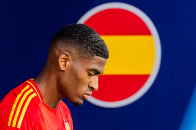 SPAIN U21, U 21 - ENGLAND U21 Cristhian Mosquera of Spain during the UEFA European Under-21 Championship 2025 Quarterfinal football match between Spain U21 and England U21. Stadium City Arena, Trnava, Slovakia, June 21, 2025. Photo by Branislav Racko Copyright: xx 080A1228