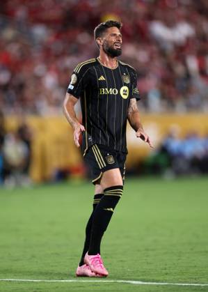 Orlando, USA, 24th June 2025. Oliver Giroud of Los Angeles FC during the Los Angeles FC vs CR Flamengo FIFA Club World Cup match at Camping World Stadium, Orlando. Picture credit should read: David Klein Sportimage EDITORIAL USE ONLY. No use with unauthorised audio, video, data, fixture lists, club league logos or live services. Online in-match use limited to 120 images, no video emulation. No use in betting, games or single club league player publications. SPI_152_DK_LA_FC_Flamengo SPI-3991-0152