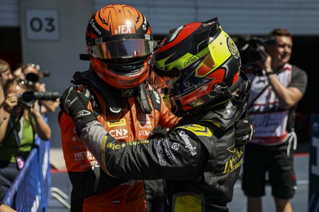 AUTO - FORMULA 2 2025 - AUSTRIA VERSCHOOR Ricard (nld), MP Motorsport, Dallara F2 2024, portrait FORNAROLI Leonardo (ita), Invicta Racing, Dallara F2 2024, portrait during the 7th round of the 2025 FIA Formula 2 Championship from June 27 to 29, 2025 on the Red Bull Ring, in Spielberg, Austria - SpielbergAustria  Copyright: xXavixBonillax