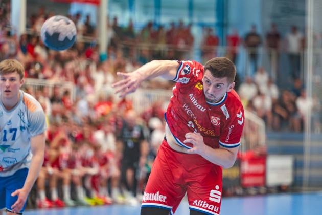 29.06.2025, 2. Handball Bundesliga, Nachholspiel, TuSEM Essen - Dessau-Rosslauer HV 06, Dennis Szczesny (TuSEM Essen), Essen Sporthalle Am Hallo NRW Deutschland xRHR-FOTO DEx Copyright: DennisxEwert RHR-FOTOx RHR-FOTO DE
