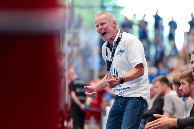 29.06.2025, 2. Handball Bundesliga, Nachholspiel, TuSEM Essen - Dessau-Rosslauer HV 06, Trainer Uwe Jungandreas schreit, Essen Sporthalle Am Hallo NRW Deutschland xRHR-FOTO DEx Copyright: DennisxEwert RHR-FOTOx RHR-FOTO DE