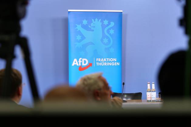 Berlin, Deutschland, 12.05.2025: Haus der Bundespressekonferenz: Pressekonferenz: AfD-Fraktion im Thüringer Landtag, Verfassungswidrige Beobachtung von Landtagsabgeordneten durch die Verfassungsschutzbehörden der Länder: AfD-Fraktion Thüringen Copyright: xdtsxNachrichtenagenturx dts_66545