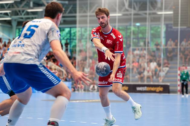 29.06.2025, 2. Handball Bundesliga, Nachholspiel, TuSEM Essen - Dessau-Rosslauer HV 06, Constantin Heidrich (TuSEM Essen), Essen Sporthalle Am Hallo NRW Deutschland xRHR-FOTO DEx Copyright: DennisxEwert RHR-FOTOx RHR-FOTO DE