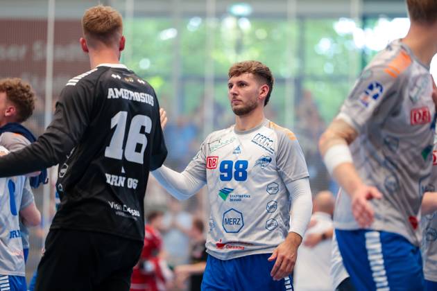 29.06.2025, 2. Handball Bundesliga, Nachholspiel, TuSEM Essen - Dessau-Rosslauer HV 06, Yannick-Marcos Pust (Dessau-Rosslauer HV 06) jubelt, Essen Sporthalle Am Hallo NRW Deutschland xRHR-FOTO DEx Copyright: DennisxEwert RHR-FOTOx RHR-FOTO DE