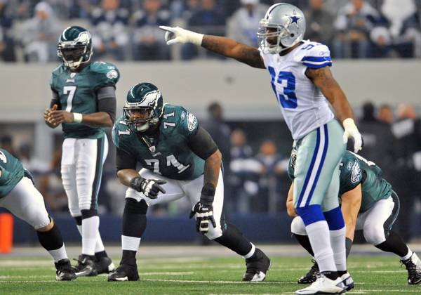 Dec 24th, 2011 .Philadelphia Eagles tackle Jason Peters (71) in action during the game between the Philadelphia Eagles and the Dallas Cowboys at Cowboy Stadium in Arlington, TX.. .Manny Flores CSM Copyright: xMannyxFloresx