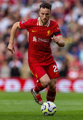 Football - FA Premier League - Liverpool FC v Nottingham Forest FC LIVERPOOL, ENGLAND - Saturday, September 14, 2024: Liverpool s Diogo Jota during the FA Premier League match between Liverpool FC and Nottingham Forest FC at Anfield. Notts Forest won 1-0. (Photo by David Rawcliffe Propaganda) LIVERPOOL Anfield MERSEYSIDE ENGLAND Copyright: xDavidxRawcliffex 2024-09-14-124-Liverpool_Nottingham_Forest