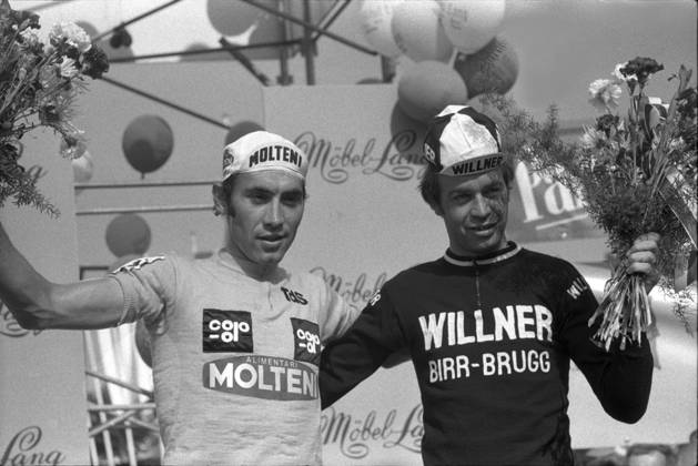 Tour de Suisse 1974: Winners Eddy Merckx and Louis Pfenninger Tour de Suisse 1974: Winners Eddy Merckx and Louis Pfenninger 23480704