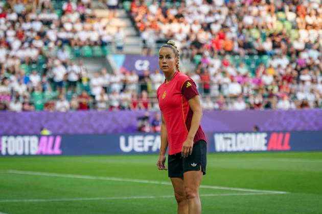 UEFA Women s EURO 2025 Frauen EM: Vorrunde, 1. Spieltag - Deutschland vs Polen - Kybunpark (St. Gallen, Schweiz): Giulia Gwinn (Deutschland, 7) Copyright: xJOERANxSTEINSIEKx