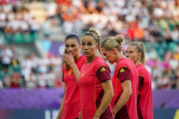 UEFA Women s EURO 2025 Frauen EM: Vorrunde, 1. Spieltag - Deutschland vs Polen - Kybunpark (St. Gallen, Schweiz): Giulia Gwinn (Deutschland, 7) Copyright: xJOERANxSTEINSIEKx