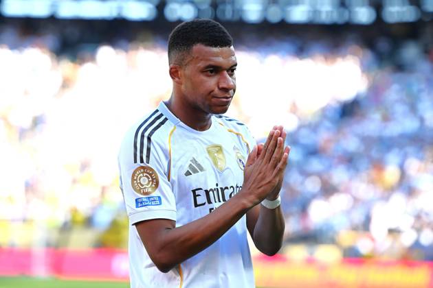(250706) -- NEW JERSEY, July 6, 2025 -- Kylian Mbappe of Real Madrid celebrates a goal during the quarterfinal match between Real Madrid (Spain) and Borussia Dortmund (Germany) at the FIFA Club World Cup 2025 in New Jersey, the United States, July 5, 2025. ) (SP)U.S.-NEW JERSEY-FOOTBALL-FIFA CLUB WORLD CUP-QUARTERFINALS-REAL MADRID VS BORUSSIA DORTMUND WuxXiaoling
