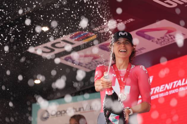 Marlen Reusser (Movistar Team) winner stage during the 1st stage of the Giro d™Italia Women, Tudor ITT from Bergamo to Bergamo, Italy Sunday, July 06, 2025. - cycling .  Copyright: xMassimoxPaolone Lapressex