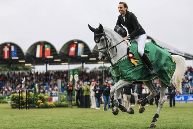 CHIO Aachen 2025; 06.07.2025 Martin Fuchs auf Leone Jei beim beim Rolex Grand Prix, der Große Preis von Aachen am 06.07.2025 beim CHIO Aachen 2025 auf dem CHIO Gelände Copyright: xBEAUTIFULxSPORTS Freisenx
