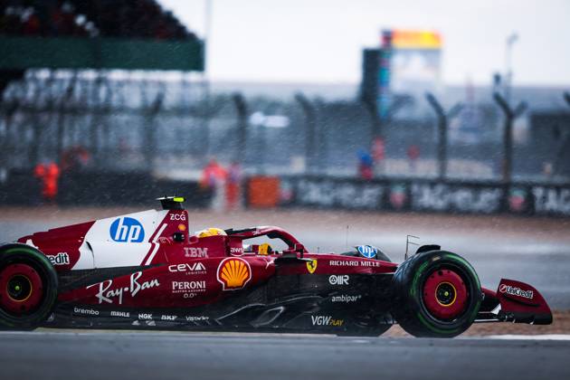 F1 - BRITISH GRAND PRIX 2025 44 HAMILTON Lewis (gbr), Scuderia Ferrari SF-25, action during the Formula 1 Qatar Airways British Grand Prix 2025, 12th round of the 2025 FIA Formula One World Championship, WM, Weltmeisterschaft from July 4 to 6, 2025 on the Silverstone Circuit, in Silverstone, United Kingdom - SilverstoneUnited Kingdom Copyright: xANTONINxVINCENTx