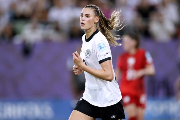 BRAND Jule Team Deutschland UEFA Frauen Fussball EURO 2025 in der Schweiz Vorrundenspiel Deutschland - Polen 2 : 0 am 04.07. 2025 in St.Gallen Copyright: xLacixPerenyix
