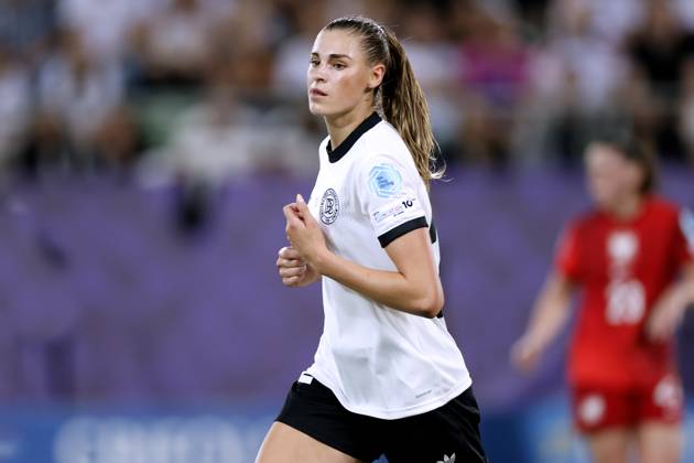 BRAND Jule Team Deutschland UEFA Frauen Fussball EURO 2025 in der Schweiz Vorrundenspiel Deutschland - Polen 2 : 0 am 04.07. 2025 in St.Gallen Copyright: xLacixPerenyix